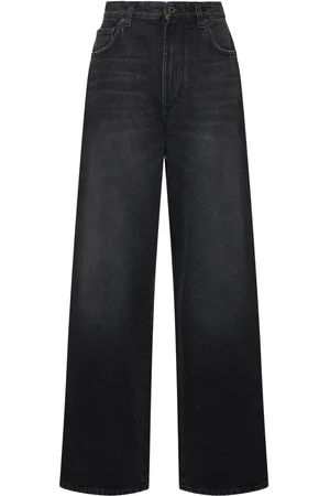 Jean Paul Gaultier Body Printed High Rise Boyfriend Jeans
