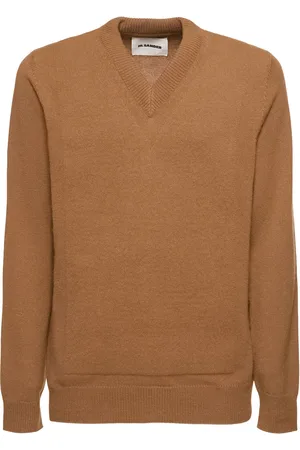 Jil Sander Wool Blend V Neck Sweater