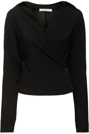 Serafini Light Tech Crepe Wrap Shirt