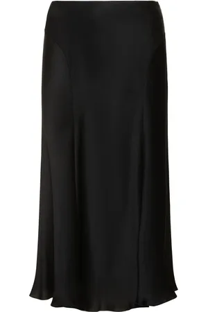 Alberta Ferretti Satin Midi Skirt
