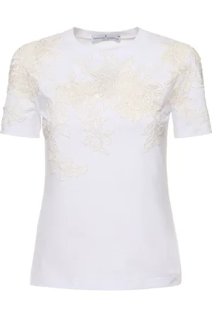 ERMANNO SCERVINO Embroidered Jersey T-shirt