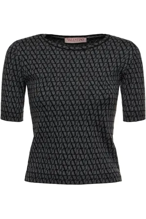 VALENTINO Iconographe Jacquard Knit Top