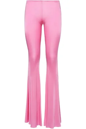 GIUSEPPE DI MORABITO Shiny Viscose Jersey Flared Pants