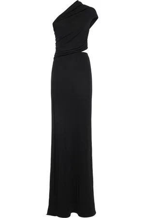 Dsquared2 Viscose Jersey Crepe Long Dress