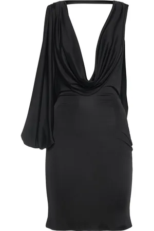 Dsquared2 Shiny Viscose Jersey Short Dress