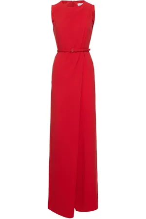 Max Mara Sondrio Belted Cady Long Jumpsuit