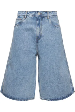 COPERNI Cotton Denim Wide Bermuda Shorts