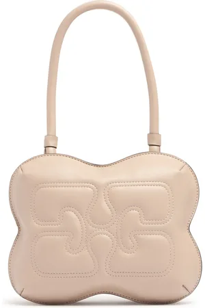 Ganni Butterfly Recycled Leather Shoulder Bag