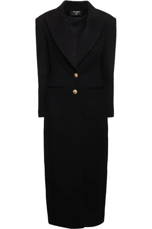 Balmain Wool & Cashmere Long Coat