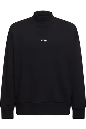 Msgm Micro Logo Print Turtleneck Sweatshirt