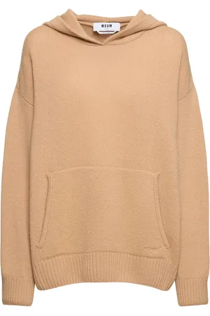 Msgm Wool Blend Knit Hoodie