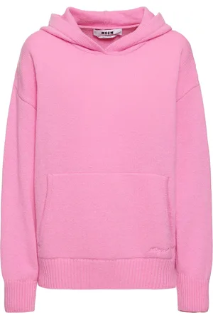 Msgm Wool Blend Knit Hoodie