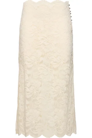 Paco rabanne Stretch Lace Midi Skirt