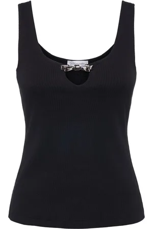 BLUMARINE Rib Knit Tank Top