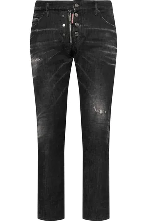 Dsquared2 Sexy Twist Stretch Cotton Denim Jeans