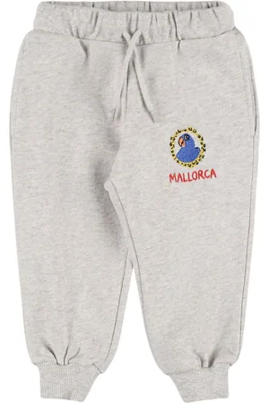 Mini Rodini Embroidered Organic Cotton Sweatpants