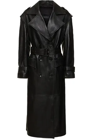 Manokhi Oversized Leather Trench Coat