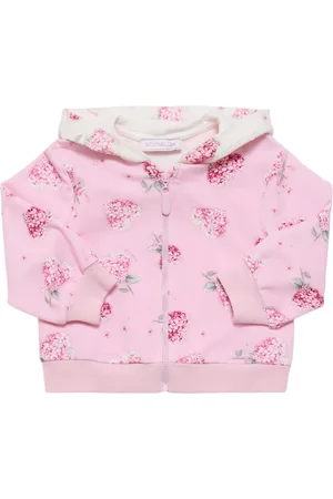 MONNALISA Printed Cotton Full-zip Hoodie