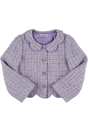 Self-Portrait Bouclé Cropped Jacket