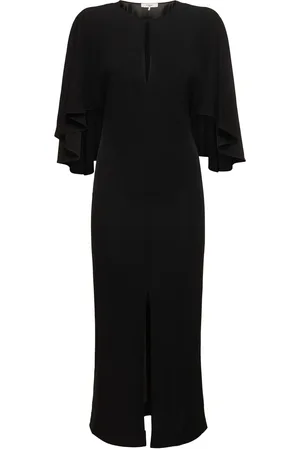 Chloé 3/4 Sleeve Jersey Midi Dress