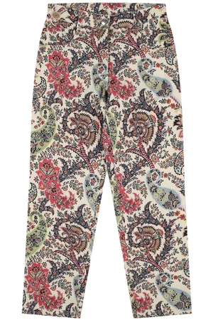 Etro Printed Stretch Cotton Pants