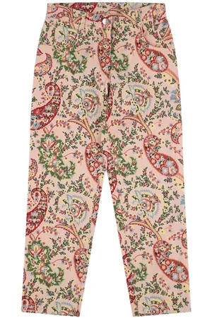 Etro Printed Stretch Cotton Pants