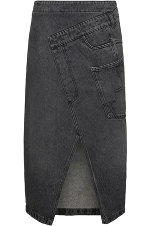 J.W.Anderson Denim Twisted Midi Skirt