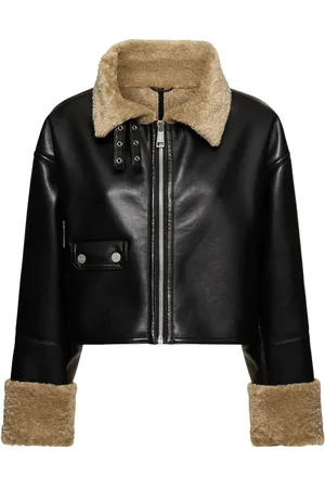 Nanushka Jemma Faux Shearling Leather Jacket