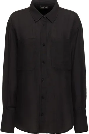 ANINE BING Dante Linen Blend Shirt