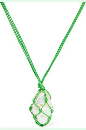 Timeless Pearly Pearl & Cotton Necklace