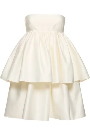 ROTATE Carmina Ruffled Soft Twill Mini Dress