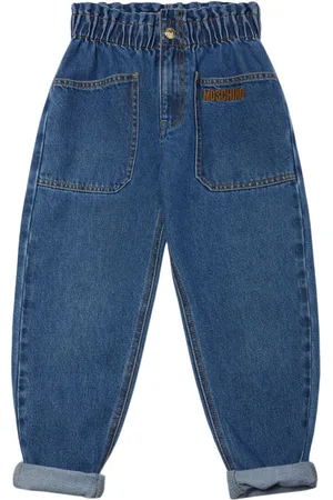 Moschino Embroidered Cotton Jeans