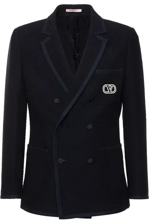 VALENTINO Double Breast Tweed Blazer