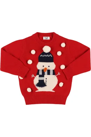 Il gufo Jacquard Wool Knit Sweater