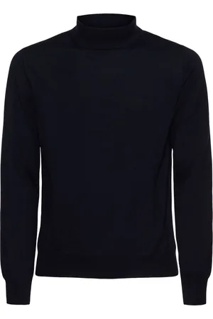 TAGLIATORE Wool Knit Mock Neck Sweater