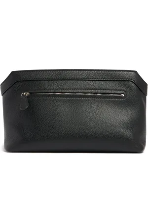 The Row Terrasse Shiny Grain Leather Pouch