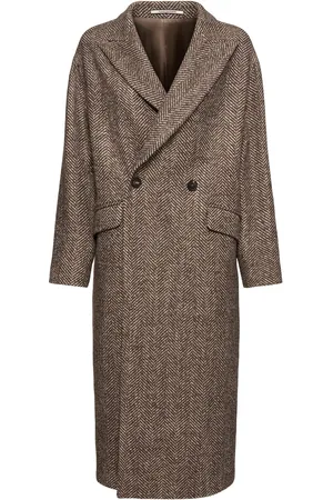 TAGLIATORE Linden Double Breast Wool Blend Coat