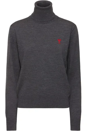 Ami Wool Turtleneck Sweater