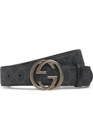 Gucci 4cm Gg Supreme Canvas & Leather Belt