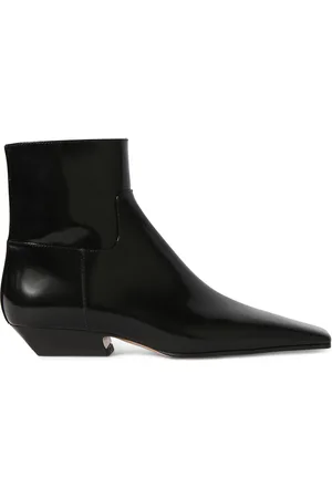 Khaite 25mm Marfa Classic Leather Ankle Boots