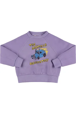The Animals Observatory Animal Shark Cotton Blend Sweatshirt