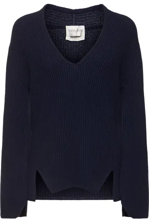 FORTE FORTE Wool & Cashmere Knit V-neck Sweater
