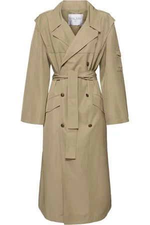 FORTE FORTE Twill Trench Coat
