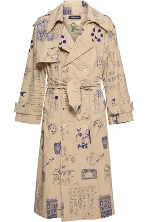 KIDSUPER STUDIOS Doodles Printed Trench Coat