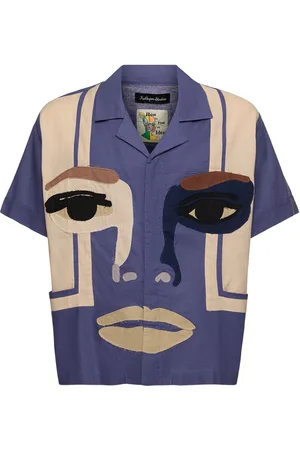 KIDSUPER STUDIOS Face Printed Bowling Shirt