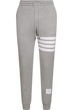 Thom Browne Intarsia Stripes Cotton Sweatpants