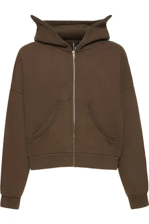 Entire Studios Washed Cotton Full-zip Hoodie