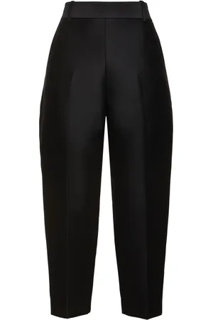 Khaite Cam Wool & Silk Faille Straight Pants