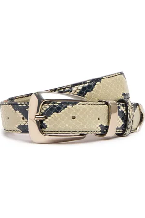 Khaite 3cm Benny Embossed Leather Belt
