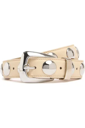 Khaite 3cm Benny Studded Leather Belt